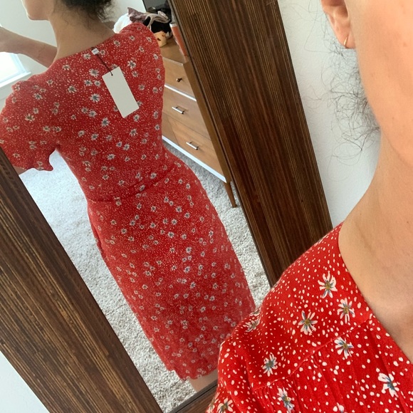 NWT KACHEL x Anthropologie Faux Wrap Dress - Picture 3 of 10